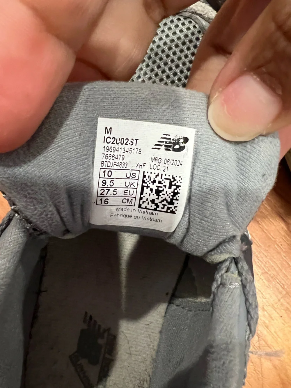 New Balance Kids Gray Mesh & Suede Sneakers